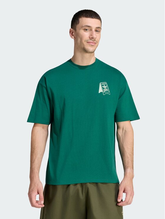 adidas adidas T-Shirt 170369 Zielony Loose Fit