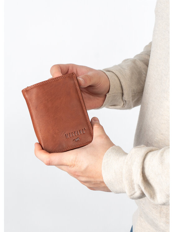 Mustang Mustang Portfel męski DENIMO WALLET Brązowy