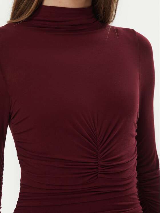 Bardot Bardot Коктейльна сукня Amera 60772DB Бордовий Slim Fit