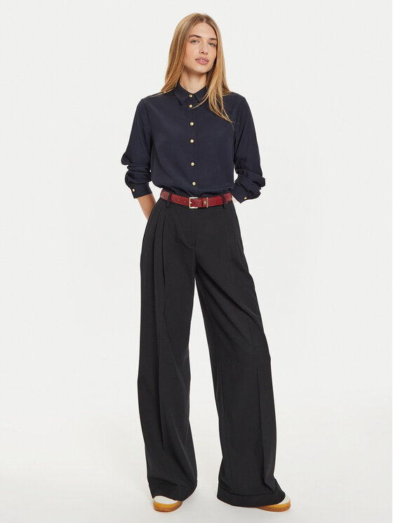 Tommy Hilfiger Tommy Hilfiger Cămașă WW0WW43066 Bleumarin Regular Fit
