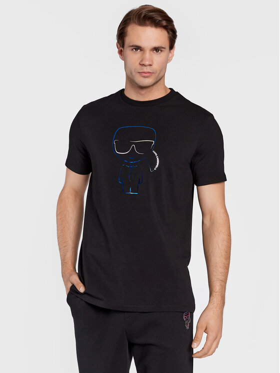 T-shirt Karl Lagerfeld Manches Longues – Noir – Taille M – Très Bon état