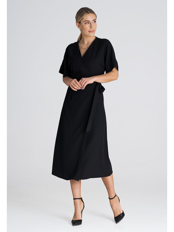 FIGL FIGLFIGL Vestito M959 Nero Regular Fit