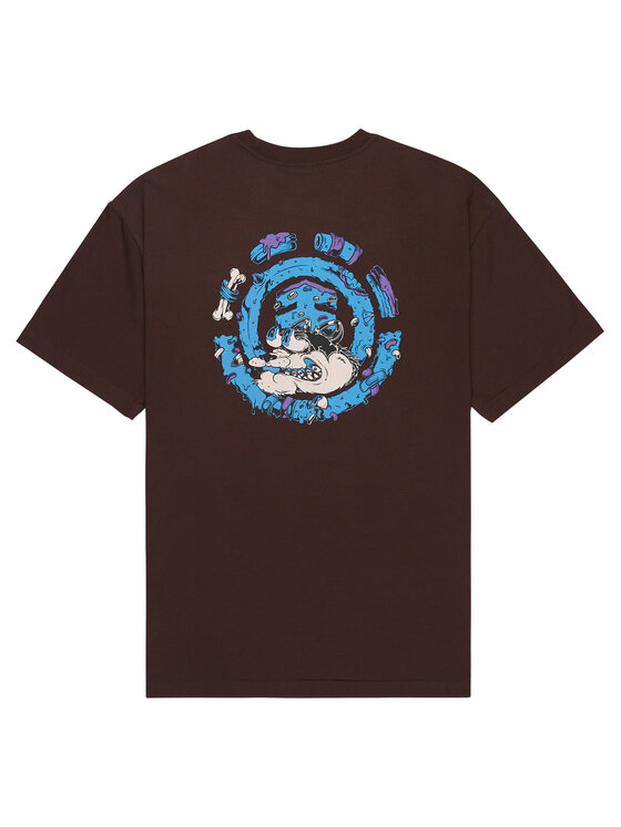Element Element T-Shirt Bad Doggie ELYZT00560 Hnědá Relaxed Fit