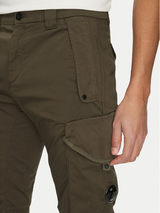 C.P. Company C.P. Company Auduma bikses 18CMPA058A005694G Zaļš Regular Fit