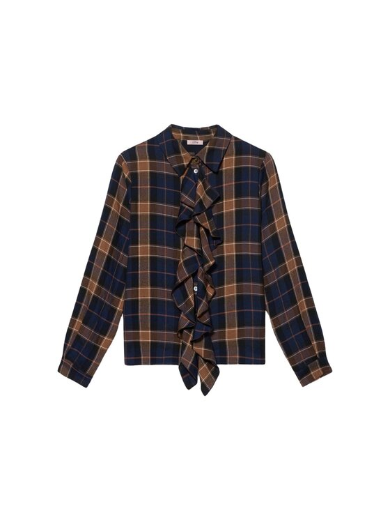 Oltre Oltre Camicia 5031R003195N0Z4 Blu Boxy Fit