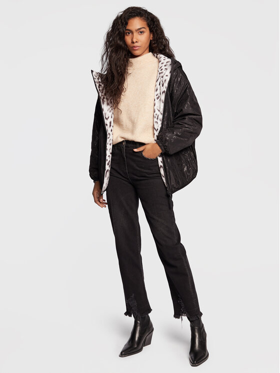 REPLAY Replay Преходно яке W7738.000.10306 Черен Oversize