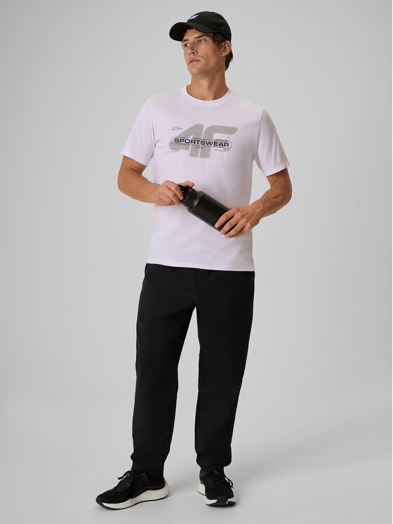 4F 4F T-Shirt BRAND CODE Biały Regular Fit