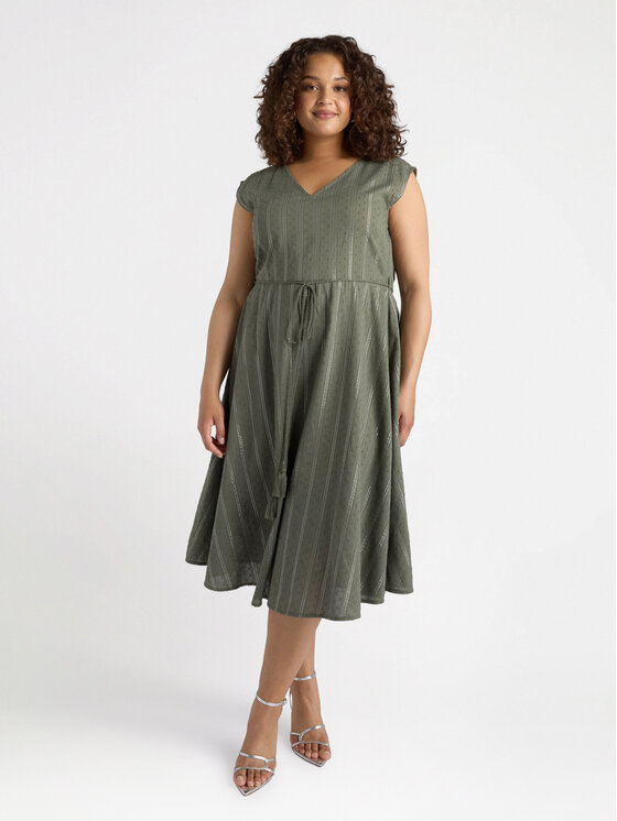 Fiorella Rubino Fiorella Rubino Vestito 7012T001649N035 Verde A-Line Fit