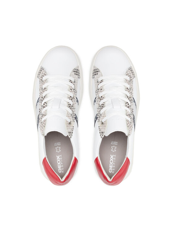 Geox Geox Sneakersy D Pontoise G D04FEG 08554 C0899 Biały