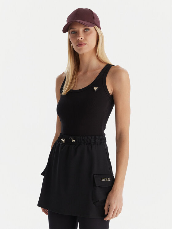 Guess Guess Top Colette V4YP06 K8RT2 Negru Slim Fit