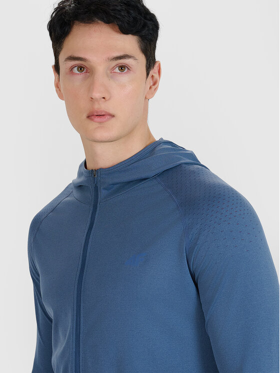 4F 4F Bluza BLAST Granatowy Slim Fit