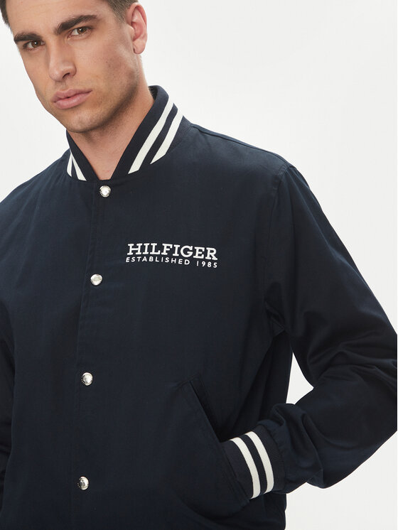 Tommy Hilfiger Tommy Hilfiger Bunda bomber Americana Varsity MW0MW40647 Tmavomodrá Regular Fit