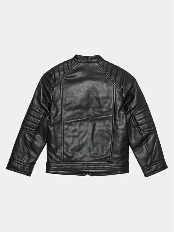 United Colors Of Benetton United Colors Of Benetton Giacca in similpelle 2YJECN051 Nero Slim Fit
