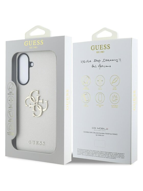 Guess Guess Etui na telefon Samsung Galaxy A56 Beżowy