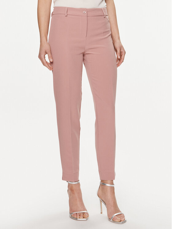 Maryley Pantaloni din material 24EB52Z/43BH Roz Regular Fit