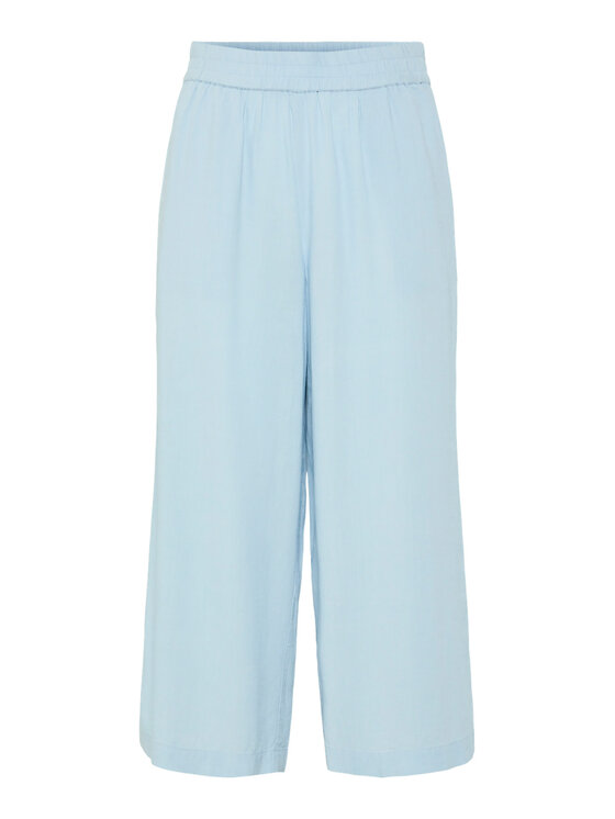 Pieces Pieces Pantaloni culotte Pia 17154737 Albastru celest Wide Leg