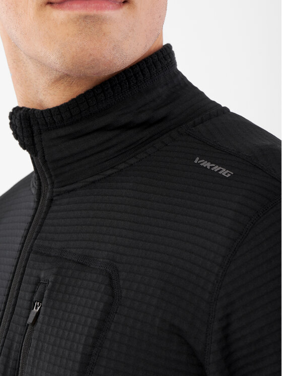 Viking Viking Bluza Admont Full Zip Man Czarny Regular Fit