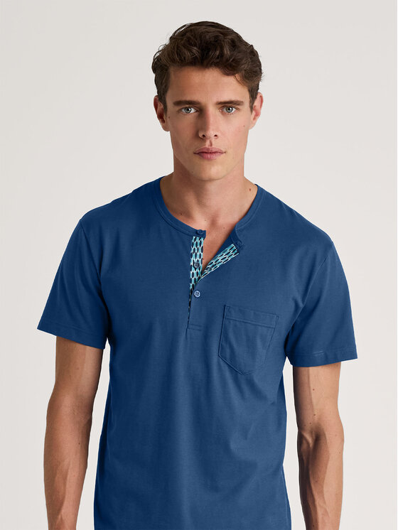 Calida Calida Pyžamo 47287 Modrá Regular Fit