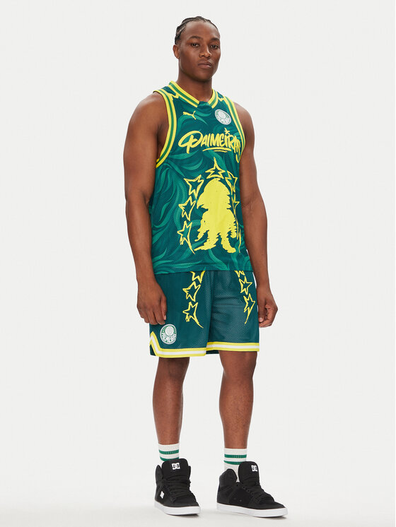 Puma Puma Sportiniai šortai 631703 Žalia Regular Fit