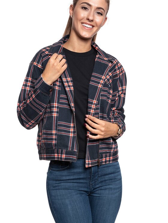 Wrangler Wrangler Kurtka damska 80'S JACKET Niebieski Regular Fit