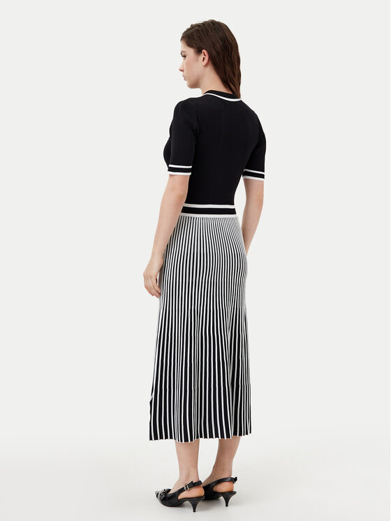 KARL LAGERFELD KARL LAGERFELD Sukienka dzianinowa A1W13026 Czarny Regular Fit