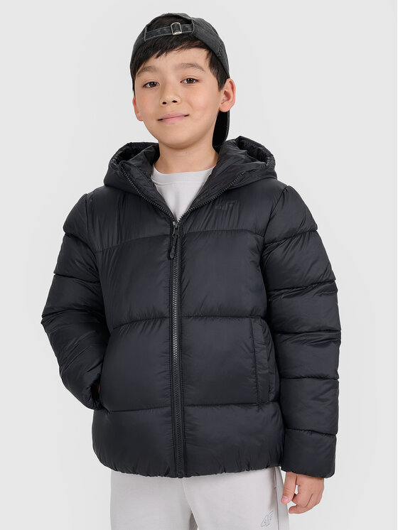 4F 4F Kurtka puchowa OUTERWEAR Czarny Regular Fit