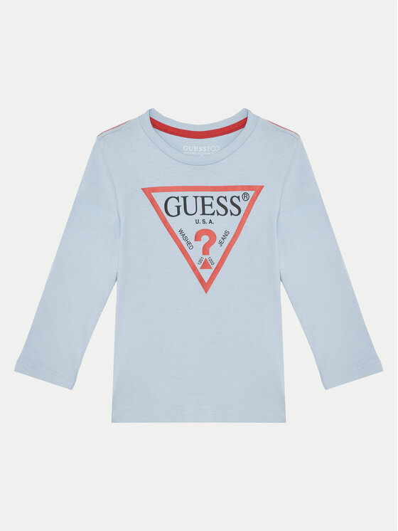 Guess Guess Blúz N84I24 K8HM0 Kék Regular Fit