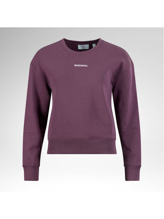 Rossignol Rossignol Bluza W Presset Cn Relax Sweatshirt Fioletowy Relaxed Fit