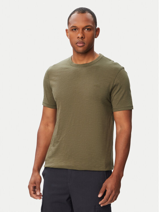 BOSS BOSS T-Shirt Tegood 50508243 Khaki Regular Fit