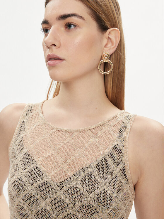 Liu Jo Liu Jo Літня сукня VA4002 J4666 Золотий Slim Fit