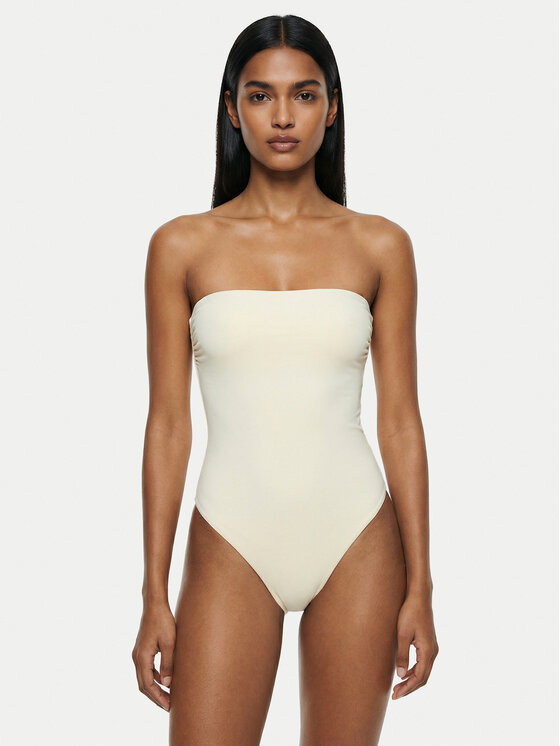 Calvin Klein Swimwear Calvin Klein Swimwear Бански костюм LV00Q62709 Екрю