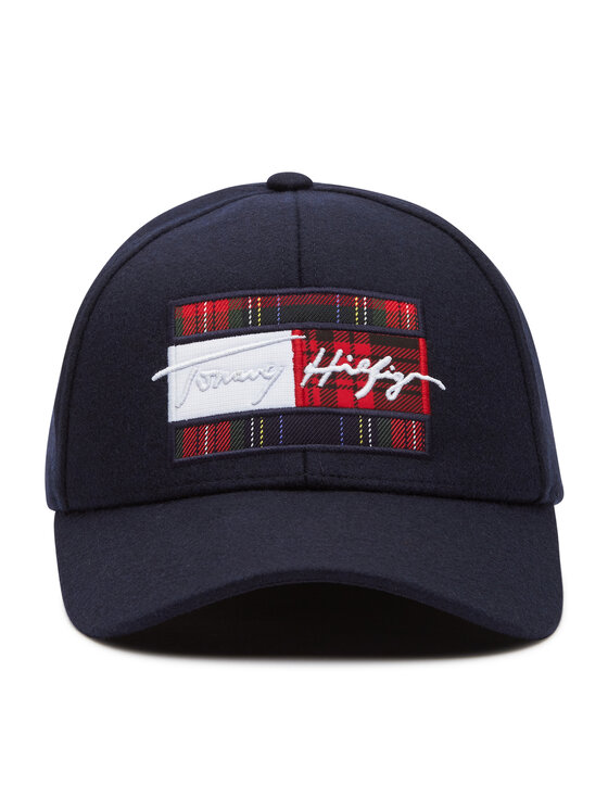 Tommy Hilfiger Tommy Hilfiger Cap Th Signature Flag Cap AM0AM07037 Dunkelblau