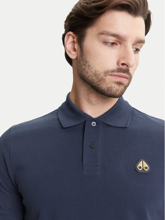 Moose Knuckles Moose Knuckles Polo Everett M34MT712G Granatowy Regular Fit