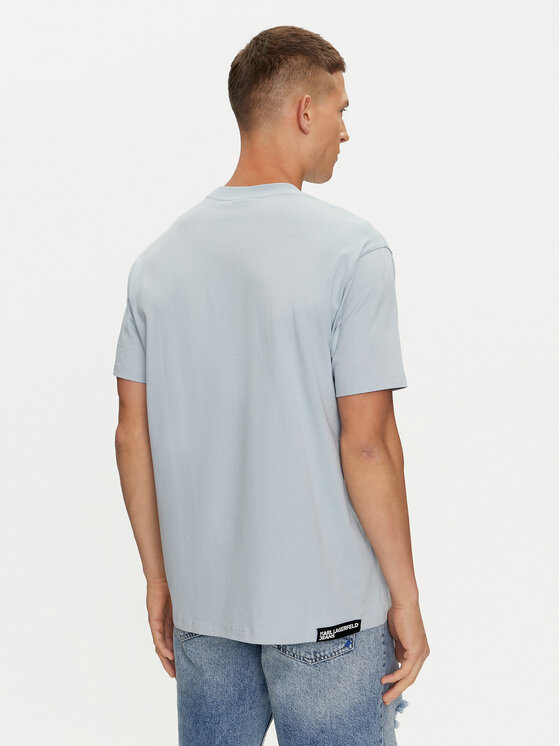 Karl Lagerfeld Jeans Karl Lagerfeld Jeans T-shirt 241D1705 Plava Regular Fit