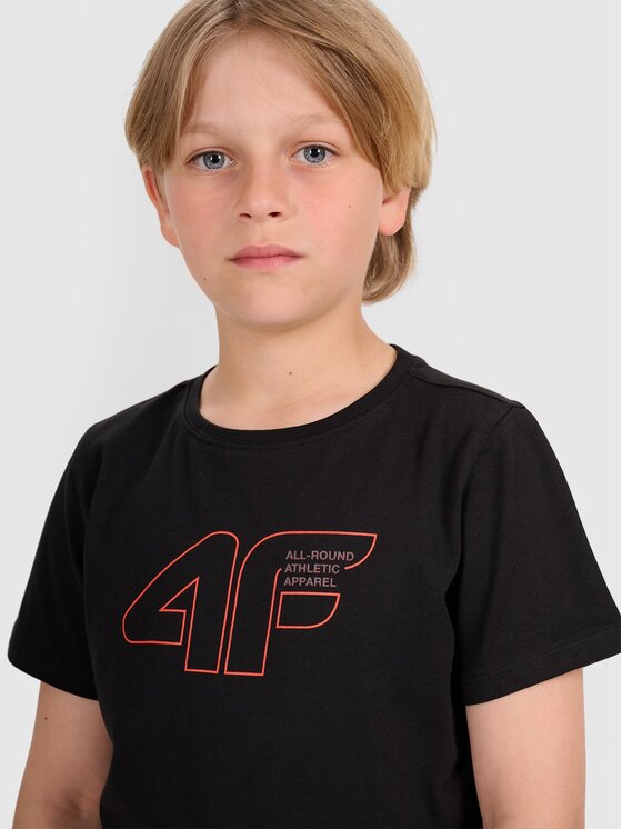 4F 4F T-shirt FJWAW25TTSHM2417-20S Nero Regular Fit