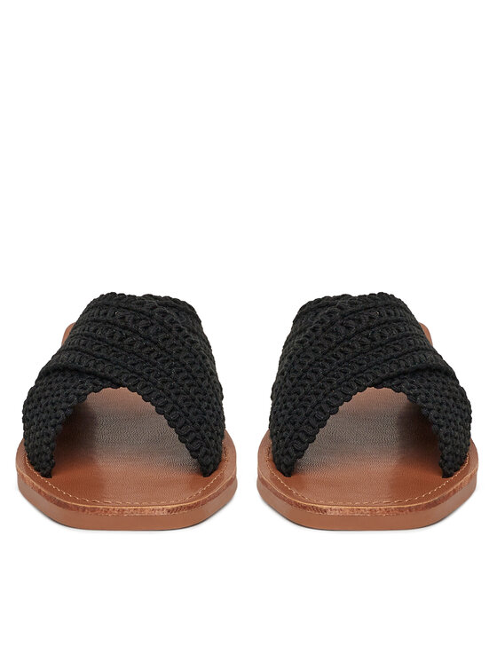 DeeZee DeeZee Klapki E4736-1 Czarny