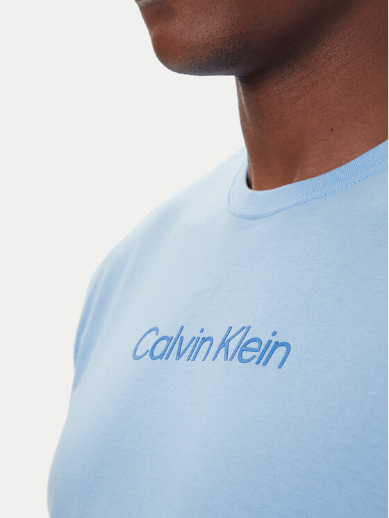 Calvin Klein Calvin Klein Тишърт Logo 30s LV04LD230G Светлосиньо Relaxed Fit
