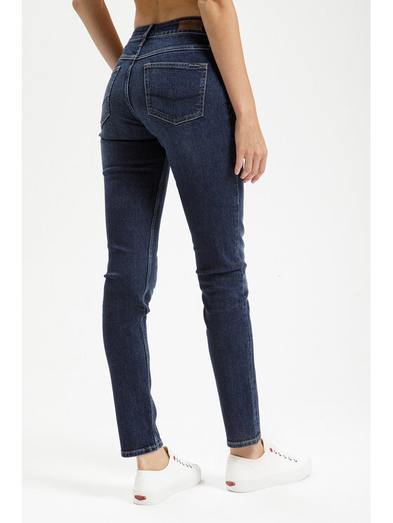 Cross Jeans Cross Jeans Jeansy P 437-017 Niebieski Straight Leg