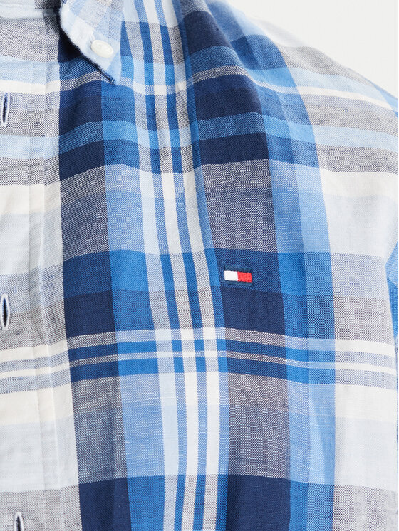 Tommy Hilfiger Tommy Hilfiger Риза MW0MW43126 Син Regular Fit