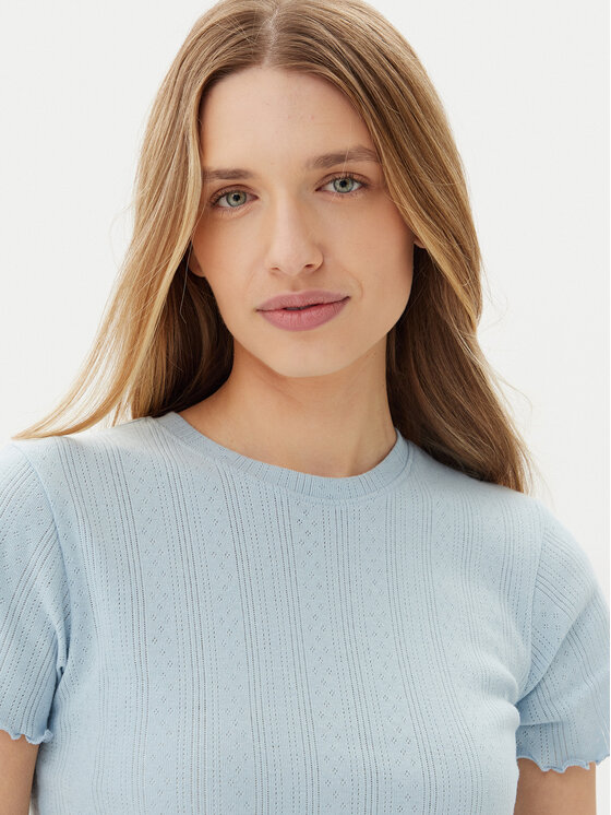 Pieces Pieces Marškinėliai Fia 17155480 Žydra Regular Fit