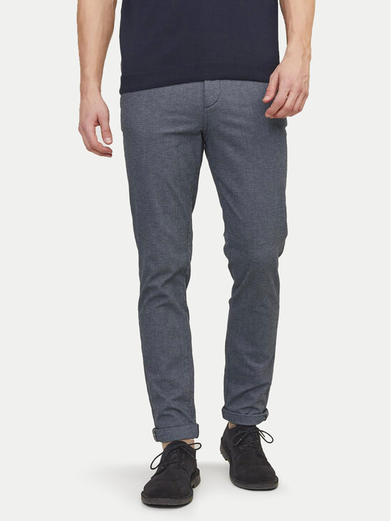 Jack&Jones Chino nohavice Marco 12206199 Modrá Slim Fit