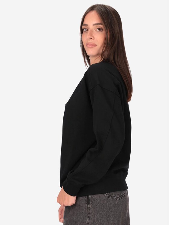 PINKO PINKO Felpa Nelly maglia felpa ricamo logo Nero Regular Fit