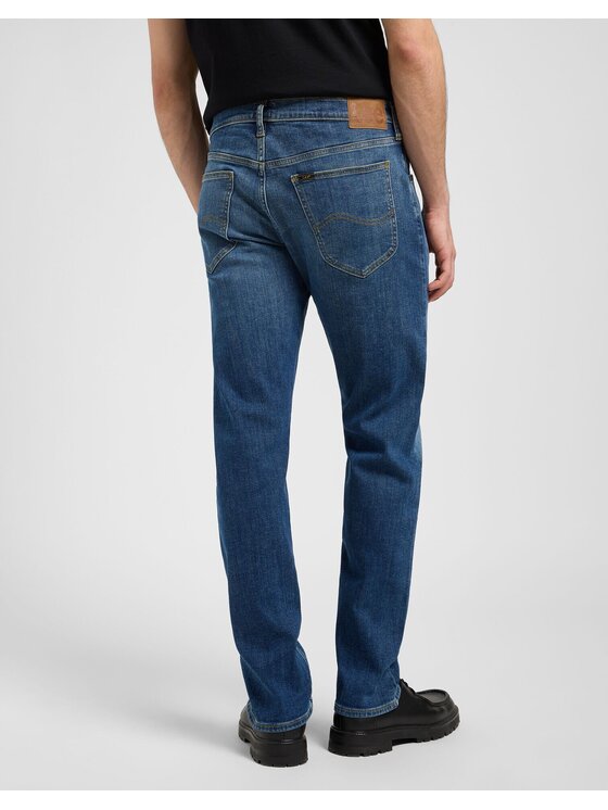 Lee Lee Jeansy DAREN ZIP FLY Niebieski Straight Leg