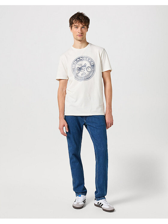 Wrangler Wrangler Jeansy RIVER Niebieski Straight Fit