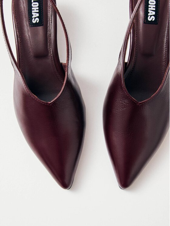 ALOHAS ALOHAS Sandały Eros Burgundy Leather Pumps Bordowy
