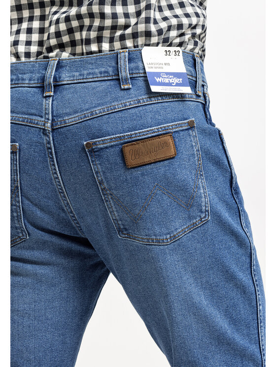 Wrangler Wrangler Jeansy LARSTON Niebieski Slim Fit