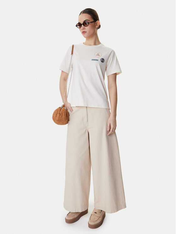 Weekend Max Mara Weekend Max Mara T-shirt West 2615971041 Écru Regular Fit