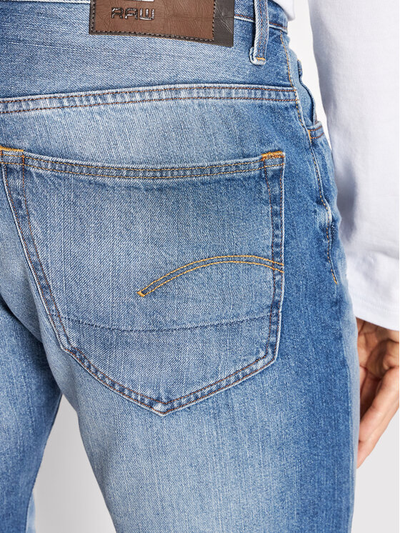 G-Star Raw G-Star Raw Kratke traperice 3301 1/2 D07432-8973-071 Tamnoplava Straight Fit