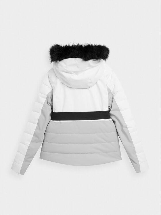 4F 4F Skijaška jakna 4FAW23TTJAF337 Siva Slim Fit