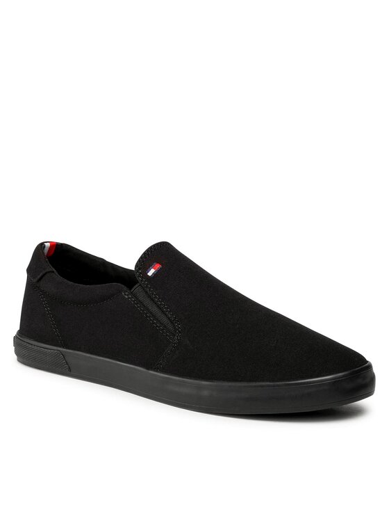 Tommy Hilfiger Tommy Hilfiger Tenisky Iconic Slip On FM0FM00597 Černá